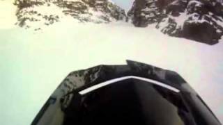 Snowmobile Hill Climb Fail POV [upl. by Assirec]