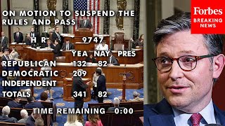 BREAKING NEWS House Passes CR To Avert Government Shutdown With Majority Of Votes From Democrats [upl. by Beilul]