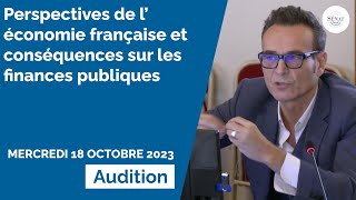 Perspectives de l’économie française et conséquences sur les finances publiques [upl. by Nwahsed241]