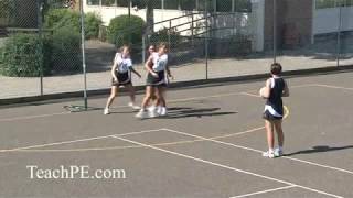 Netball Defence Circle Defence with Communication [upl. by Woodson]