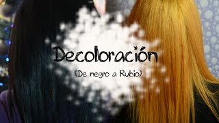 Cómo hacer una decoloración en casa De cabello oscuro a rubio [upl. by Rayle]