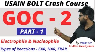 GOC  II  Electrophilic amp Nucleophilic Addition Reactions L01  General Organic Chemistry Class 11 [upl. by Witherspoon]