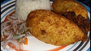 PAPA RELLENA DE CARNE AL ESTILO PERUANO  DELICIOSAS [upl. by Anairol]