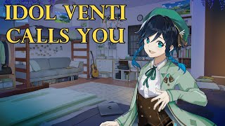 Idol Venti Calls You Late at Night Genshin ASMR Venti Roleplay Listener x Venti Romantic [upl. by Sherris]