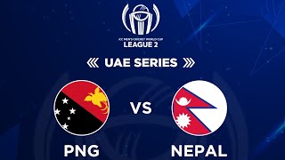 Papua New Guinea Vs Nepal  ICC Mens Cricket World Cup League 2  UAE Series  Kantipur TV HD LIVE [upl. by Ireland]