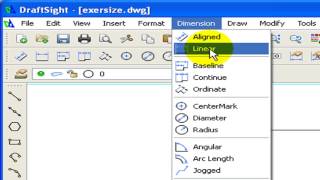 DraftSight Linear Dimension Tutorial [upl. by Jemimah]