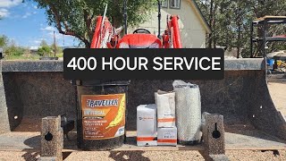 Kioti CK2610 HST  Transmission Hydraulic Fluid Change  400 Hour Service [upl. by Aynatan179]