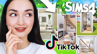 Je teste des ASTUCES TIKTOK construction trop belles et utiles  🥳  Tuto Sims 4 [upl. by Akimrehs]