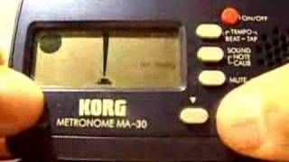 How to use a Korg MA 30 Metronome [upl. by Esnahc]