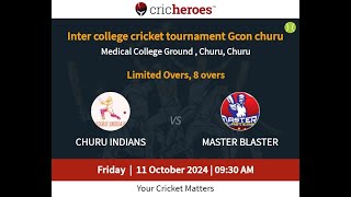 2nd match। Churu ind vs Master bla  11102024 [upl. by Annaesor]