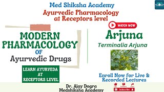 ARJUNA  MODERN MECHANISM AT RECEPTOR LEVEL [upl. by Atirys]