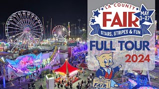 LA County Fair 2024  Full Guide and Tour  Rides  Food  Animals  Exhibits [upl. by Nowed]