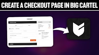 How To Create a Checkout Page in Big Cartel 2024 Full Tutorial [upl. by Steffy67]