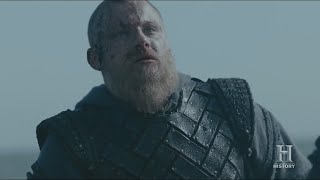 Vikings S06E10 Ivar stabs Bjorn  Ending scene of the Midseason finale [upl. by Arahc850]