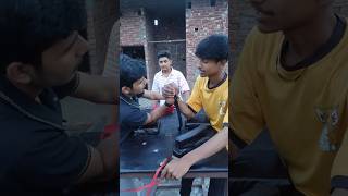 Practice with brother 💪 arm wrestling viral shorts [upl. by Hite631]