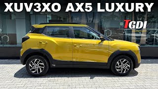 Want Luxury In a Budget Watch This Mahindra XUV3xo AX5 L Review Now [upl. by Repsihw]