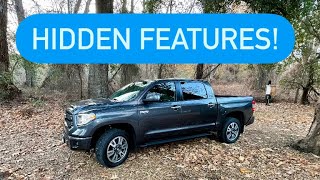 3 Toyota Tundra Hidden Features [upl. by Inattirb]