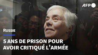 Russie 5 ans de prison pour une pédiatre accusée davoir critiqué larmée  AFP [upl. by Assirak758]