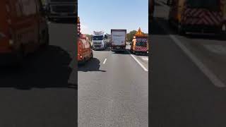 Грузовик Girteka Logistics вылетел на встречную полосу  Girteka truck flew into the oncoming lane [upl. by Clarhe326]