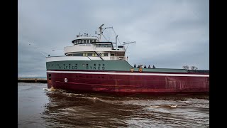 Surprise Visit The Wilfred Sykes surprising us with an end of season Duluth arrival for Iron Ore [upl. by Inalan166]