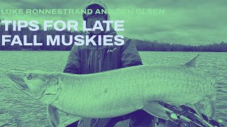 Thorne Bros  Fall Musky Tips w Luke Ronnestrand and Ben Olsen [upl. by Ewart]