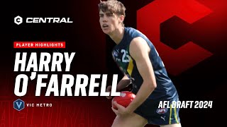 2024 AFL Draft  Harry OFarrell Player Highlights [upl. by Carbo]