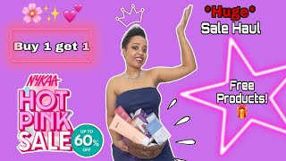 Nykaa Hot Pink Sale  Makeup and Skincare Haul  Ott Womaniya Buys ✨️🛍 [upl. by Helm]