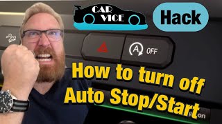 How to permanently turn off  disable auto stop start engine feature AutoStop Eliminator review [upl. by Ahsak360]