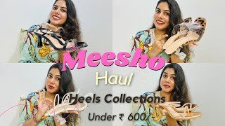 Meesho Point Heels Haul  Under ₹ 600  Nice Vlog With GREESHMA [upl. by Attehcnoc]