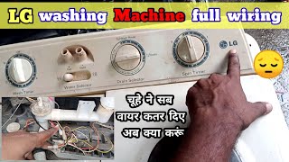 WASHING MACHINE COMPLETE WIRING STEP BY STEP WASHING MACHINE WIRING [upl. by Sholeen]