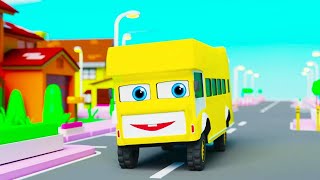 Wheels On The Bus Go Round and Round  Popular Nursery Rhyme  Pilli Go Preschool Nursery Rhymes [upl. by Owades]