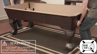 Maserton BIlliard Table Assembly Video [upl. by Lowell719]