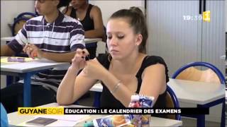 Le calendrier des examens en guyane [upl. by Frolick]