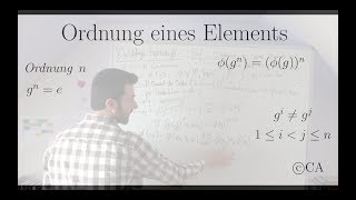 Ordnung Element geht auf Element derselben Ordnung Isomorphismus  Beweis Algebra Gruppentheorie [upl. by Fiedler]