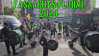 Uftritt am FasnachtsFlohmi Region Basel  Vollgas in Prattele🖤💚🎺🥁🥳 [upl. by Eirahcaz77]