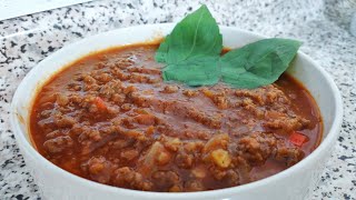 SALSA BOLOGNESA RECETA ITALIANA ORIGINAL paso a paso [upl. by Lunseth225]