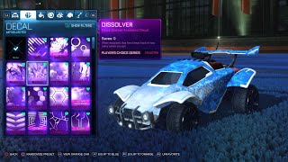 All Black Market Decals in Rocket League 2020 SHOWCASE [upl. by Odlanyer]