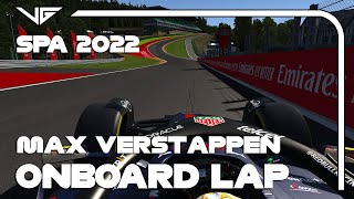 MAX VERSTAPPEN REDBULL RB18 SPA 2022 ONBOARD LAP  ASSETTO CORSA  Links in description  FREE [upl. by Hurwit]