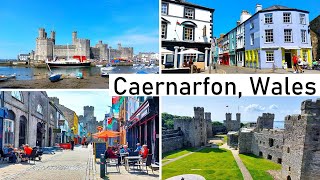 Wales  Caernarfon  1 day  Walking tour  Caernarfon Castle  Palace Street  Castle Square [upl. by Roland]