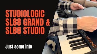 Studiologic SL88 Studio amp SL88 Grand MIDI Keyboard Controllers Fatar TP40Wood amp TP100LR comparison [upl. by Ahsyad545]