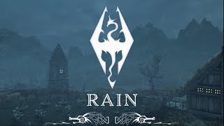 Skyrim Thunderstorms and Heavy Rain  Atmospheric Music amp Ambience  Three Hours [upl. by Neu]