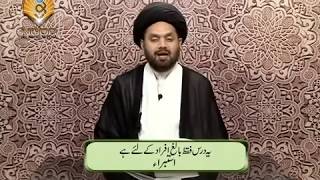 Lecture 10 Taharat Istibra by Maulana Syed Shahryar Raza Abidi [upl. by Grubman]