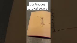 Continuous suture surgeon sutureremoval medstudent medschool plasticsurgery dermatology [upl. by Akinert]