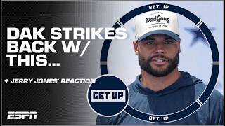 🚨 WHAT DID HE SAY 🚨 Dak Prescott opens the door for a Cowboys exit  Get Up [upl. by Anelad]