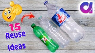 15 most amazing way to reuse plastic bottle  Best out of waste  Artkala 519 [upl. by Brag]