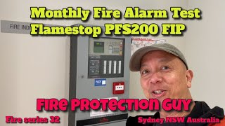 FIRE DETECTION MONTHLY TEST  FLAMESTOP PFS200 FIRE PANEL [upl. by Baldridge]