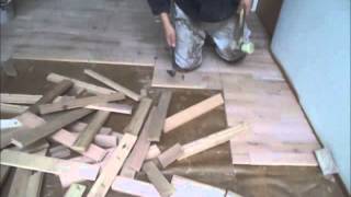 How to Remove Hardwood Floors Easy Instructions [upl. by Karleen108]