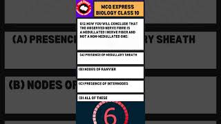 MCQ Express Q12 Control and coordination Class 10 Science CBSE Biology class10mcq study [upl. by Caputo115]