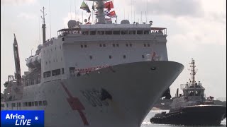 Chinese naval hospital ship arrives in Dar es Salaam [upl. by Darius990]