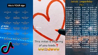 Initials Tiktok Compilation 9 [upl. by Cogn]